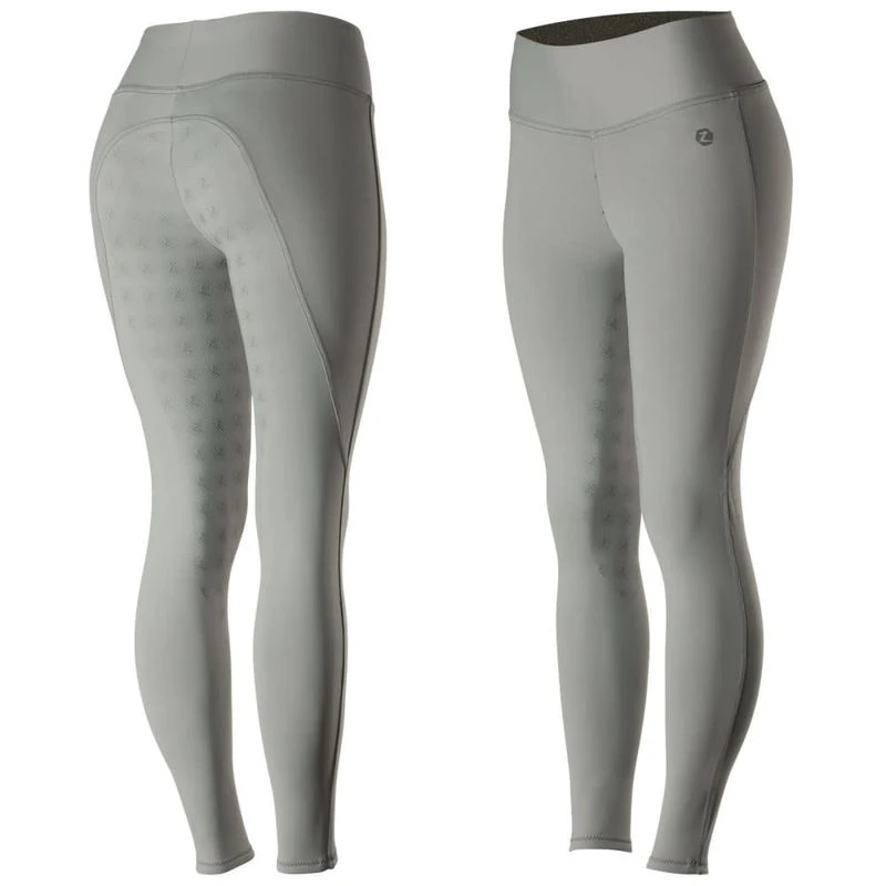 Horze Women's Juliet HyPer Flex Full Seat Tights - Steel Grey