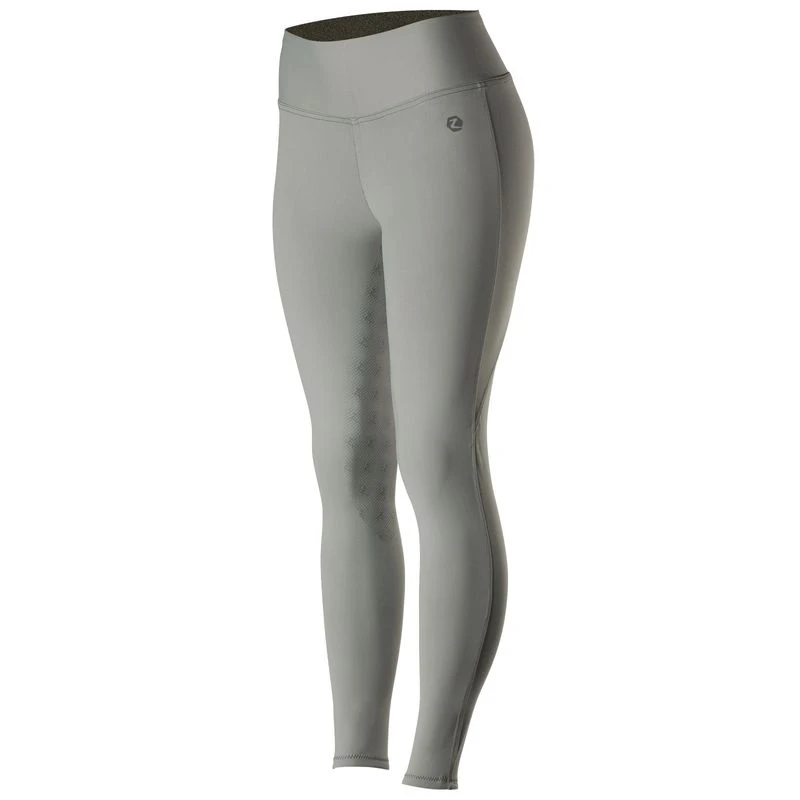 Horze Women's Juliet HyPer Flex Full Seat Tights - Steel Grey - Image 3