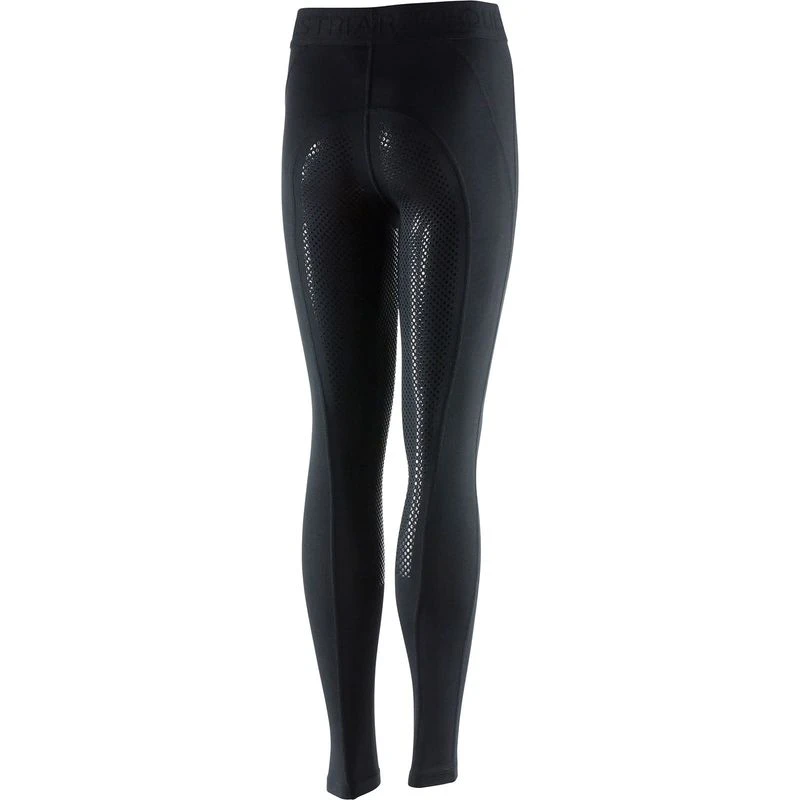 Horze Kids' Madison Full Seat Tights - Black - Image 4