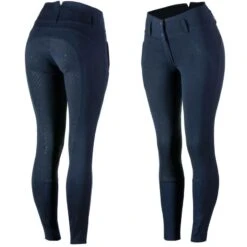 Horze Women's Daniela Full Seat Breeches - Dark Navy
