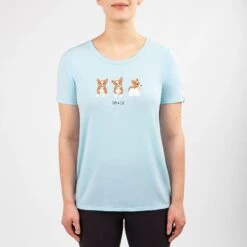 Irideon Women's Puppy Club Swing Tee - Energy Blue