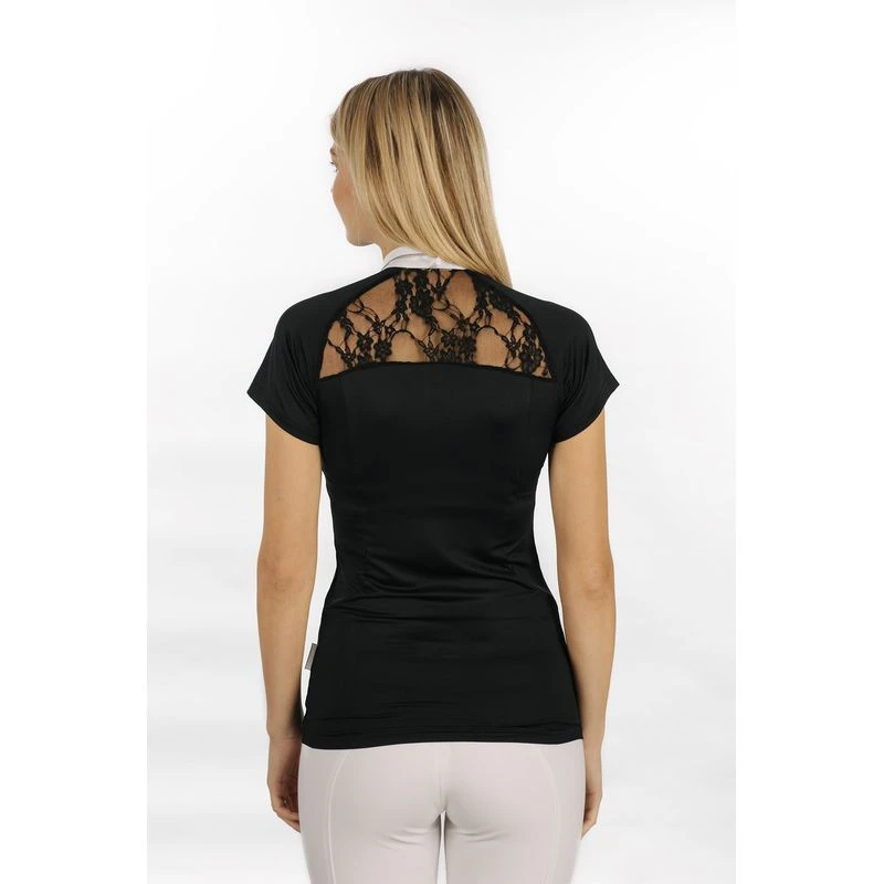 Horseware Women's Sara Jersey Short Sleeve Competition Shirt - Black - Image 4
