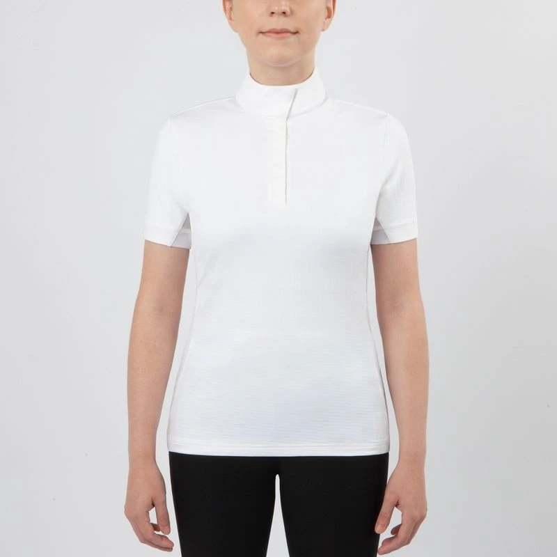 Irideon Women's Ciara Short Sleeve IceFil Show Shirt - White/White