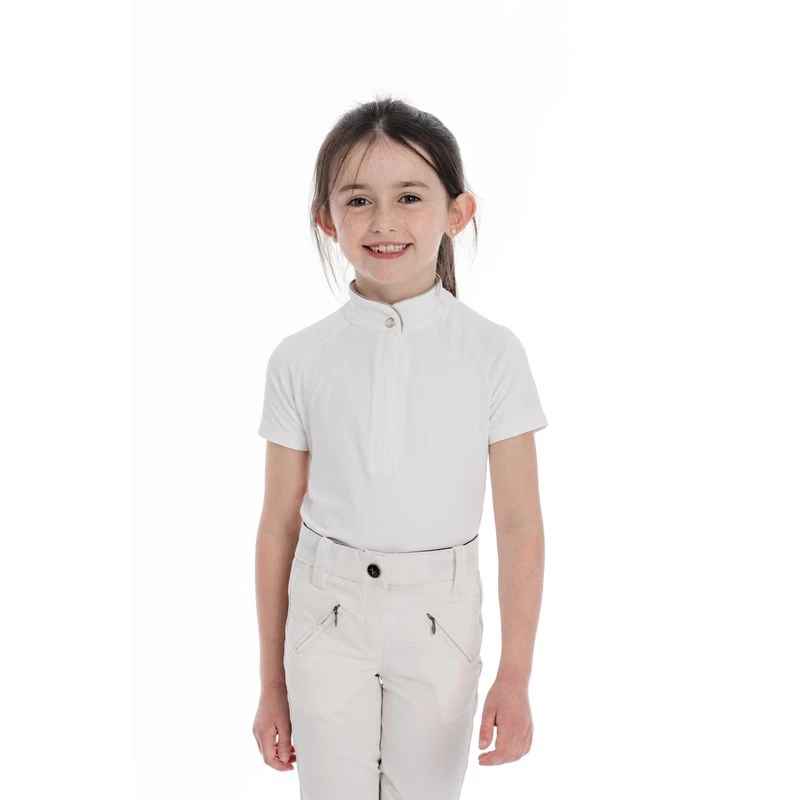 Horseware Kids' Sara Short Sleeve Competition Shirt - White