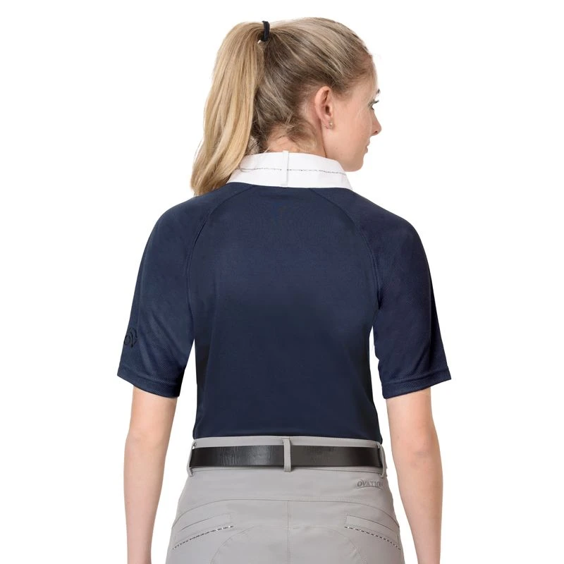 Ovation Women's Elegance Sparkle Show Shirt - Navy - Image 2