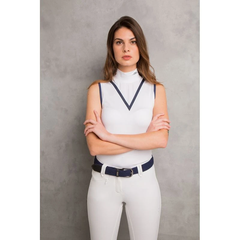 Alessandro Albanese Women's Mina Technical Sleeveless Top - White - Image 3