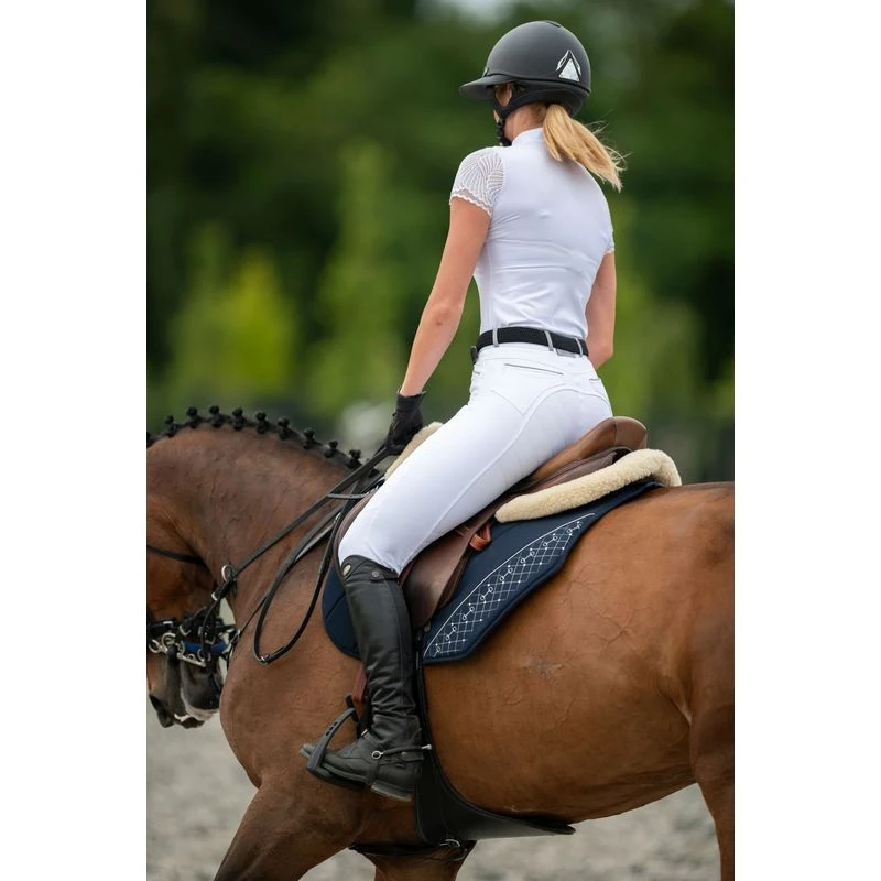 Cavalliera Women's Angel Short Sleeve Show Shirt - White - Image 3