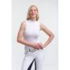 Cavalliera Women's Crystal Sleeveless Show Shirt - White