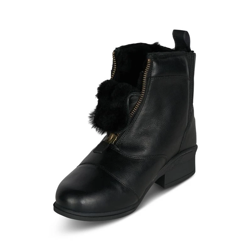 B Vertigo Women's Mercury Winter Paddock Boots W/Lamb Fur Lining - Black - Image 2