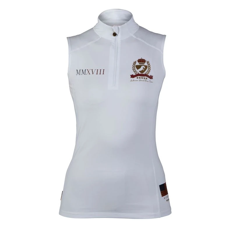 Shires Aubrion Women's Team Sleeveless Base Layer - White