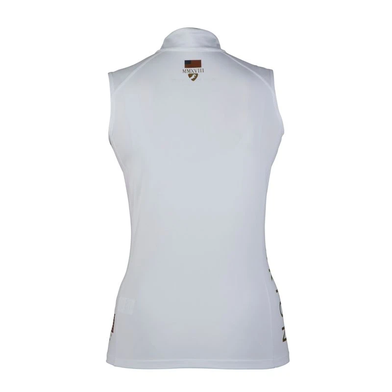 Shires Aubrion Women's Team Sleeveless Base Layer - White - Image 2