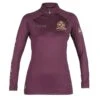 Shires Aubrion Women's Team Long Sleeve Base Layer - Burgundy