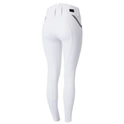 Horze Women's Della Full Seat Breeches - White