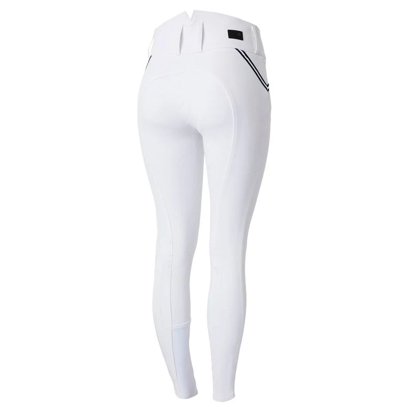 Horze Women's Della Full Seat Breeches - White