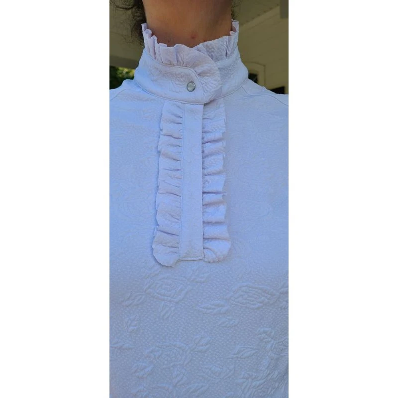 FITS Women's Ruffles II Show Shirt - White - Image 4