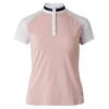 B Vertigo Women's Lauren Lace Short Sleeve Show Shirt - Pink Chalk