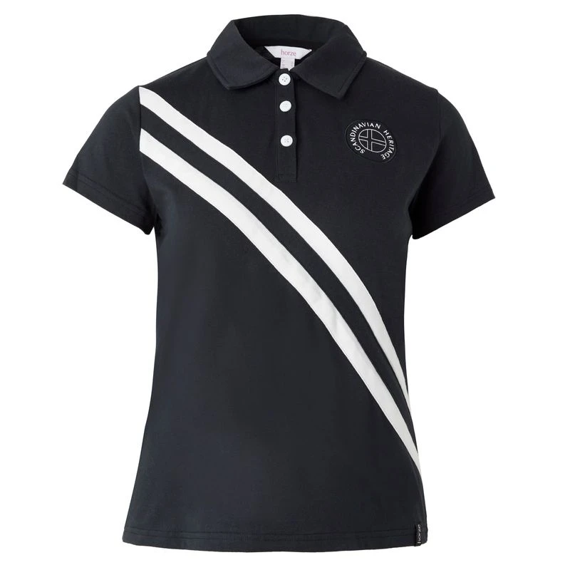 Horze Women's Jessie Polo Shirt - Dark Navy