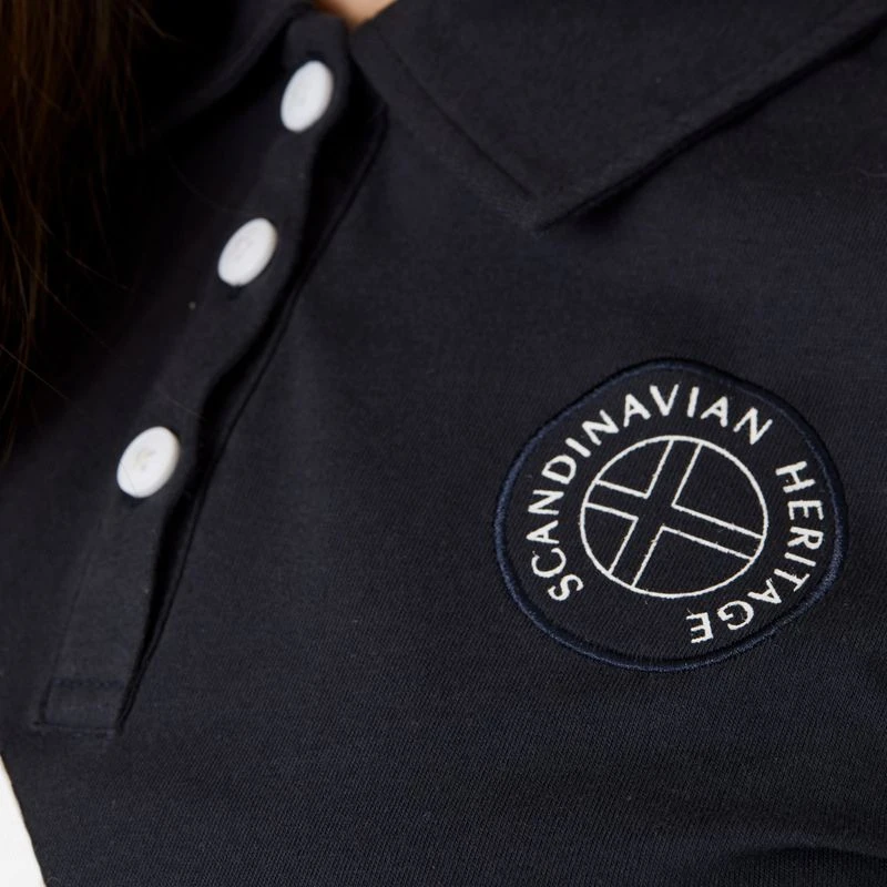 Horze Women's Jessie Polo Shirt - Dark Navy - Image 4