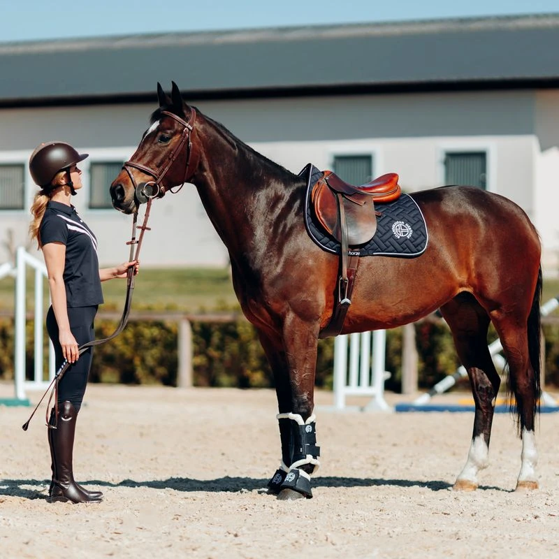 Horze Women's Jessie Polo Shirt - Dark Navy - Image 5