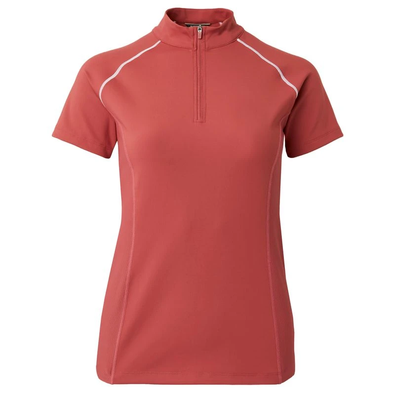 B Vertigo Women's Adara Cool Tech Training Shirt - Mineral Red