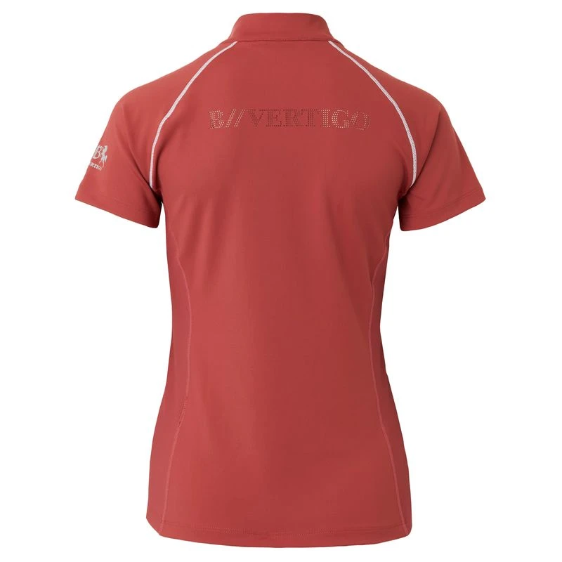 B Vertigo Women's Adara Cool Tech Training Shirt - Mineral Red - Image 4