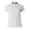 B Vertigo Women's Lauren Lace Short Sleeve Show Shirt - White