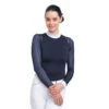 Cavalliera Women's Contessa Long Sleeve Show Shirt - Navy Blue