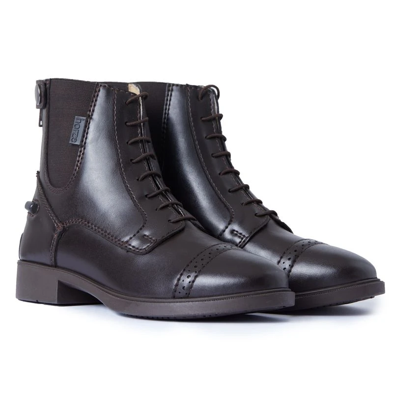 Horze Kids' Kilkenny Polyurethane Jodhpur Boots - Brown