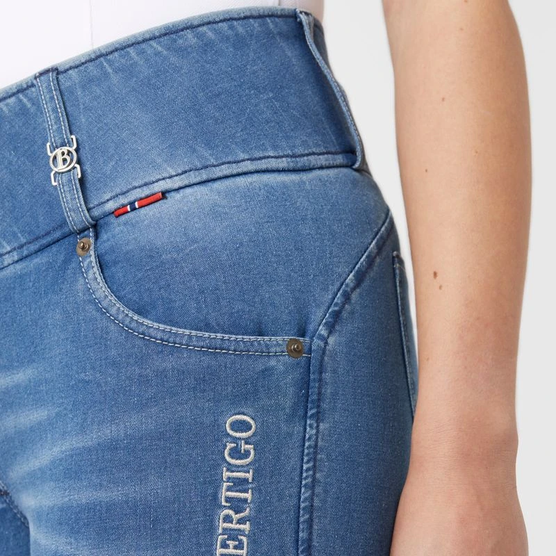 B Vertigo Women's Dianne Denim Full Seat Breeches - Lead Blue - Image 2