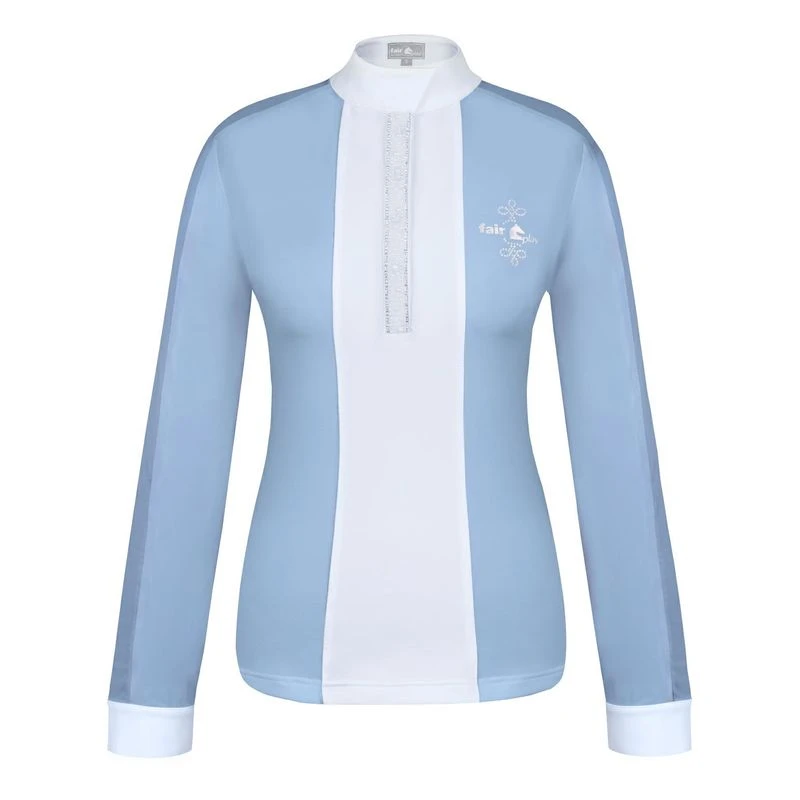 Fair Play Women's Claire Pearl Long Sleeve Competition Shirt - Blue