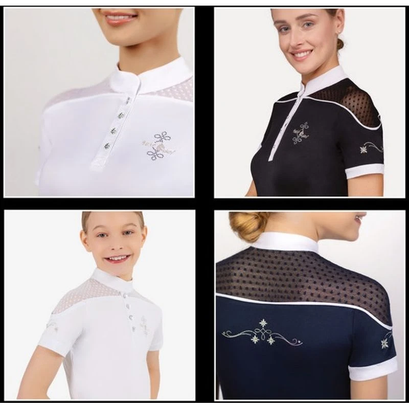 Fair Play Women's Letizia Short Sleeve Competition Shirt - Black - Image 4