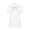 Fair Play Women's Cathrine Rose Gold Short Sleeve Competition Shirt - White