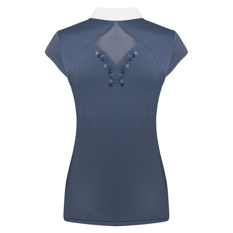 Fair Play Women's Cathrine Rose Gold Sleeveless Competion Shirt - Steel Blue - Image 2