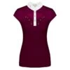 Fair Play Women's Cathrine Rose Gold Sleeveless Competion Shirt - Burgundy