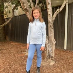 Irideon Kids' Thermaluxe 1/4 Zip Top - Wave