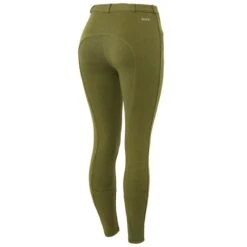Horze Women's Active Full Seat Breeches - Dark Olive