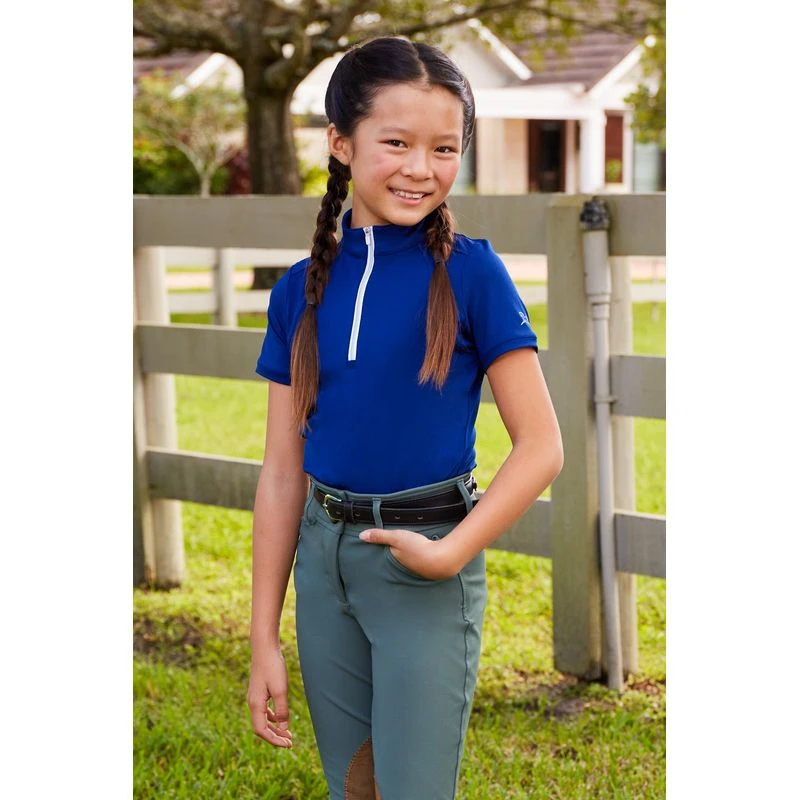 RJ Classics Kids' Sasha Jr 37.5 Short Sleeve Training Shirt - Blue Sapphire - Image 2