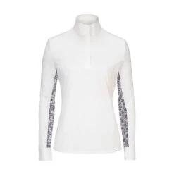 RJ Classics Women's Carly 37.5 Show Shirt - White/Purple Paisley