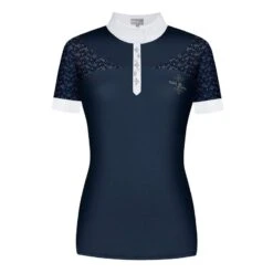 Fair Play Women's Alexis Short Sleeve Competition Shirt - Navy