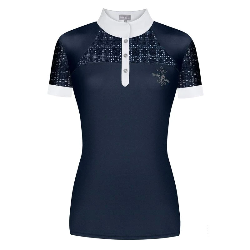 Fair Play Women's Aiko Short Sleeve Competition Shirt - Navy