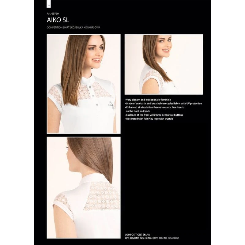 Fair Play Women's Aiko Sleeveless Competition Shirt - Navy - Image 3