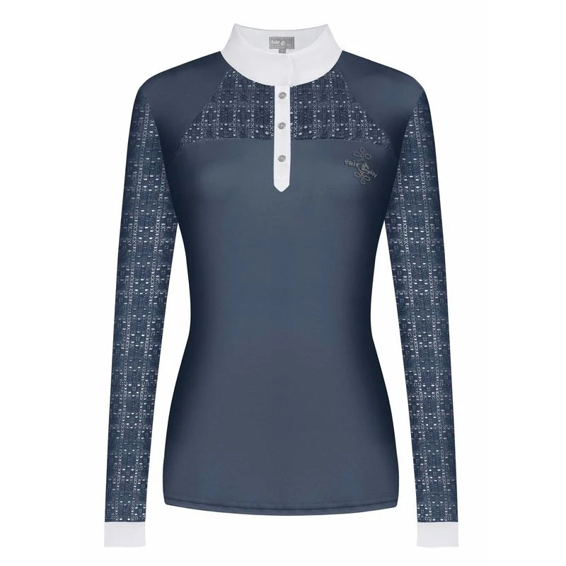 Fair Play Women's Aiko Long Sleeve Competition Shirt - Steel Blue