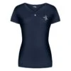 Fair Play Women's Alba Short Sleeve Tech Tee Shirt - Navy