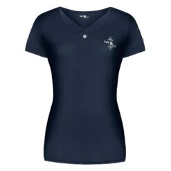 Fair Play Women's Alba Short Sleeve Tech Tee Shirt - Navy