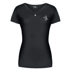 Fair Play Women's Alba Short Sleeve Tech Tee Shirt - Black