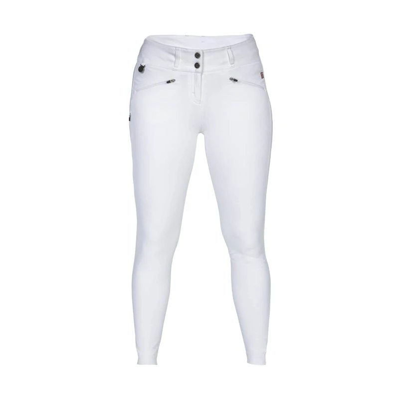 Back On Track Women's Katie Full Seat Breeches - White - Image 2