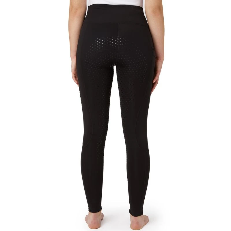 Horze Women's Gwen Super Flex Full Seat Tights - Black - Image 4
