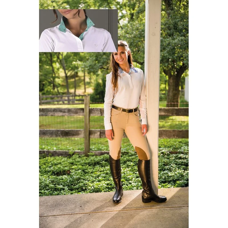 Shires Aubrion Women's Equestrian Style Shirt - Horseshoe - Image 2
