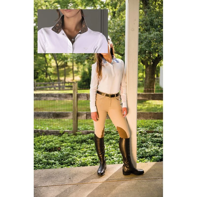 Shires Aubrion Women's Equestrian Style Shirt - Floral - Image 2