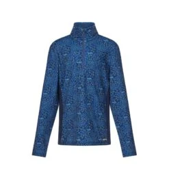 Kerrits Kids' Rail Side Quarter Zip Tech Top - Ink Snaffle Harmony